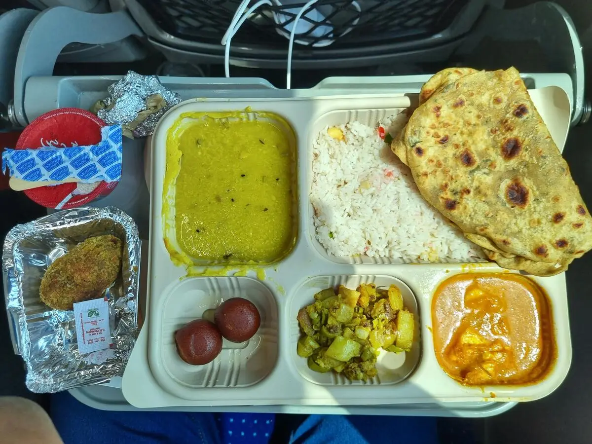 Order food in train at new delhi railway station
